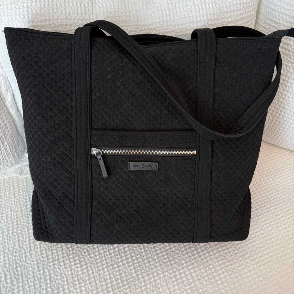 Vera Bradley Black Quilted Tote